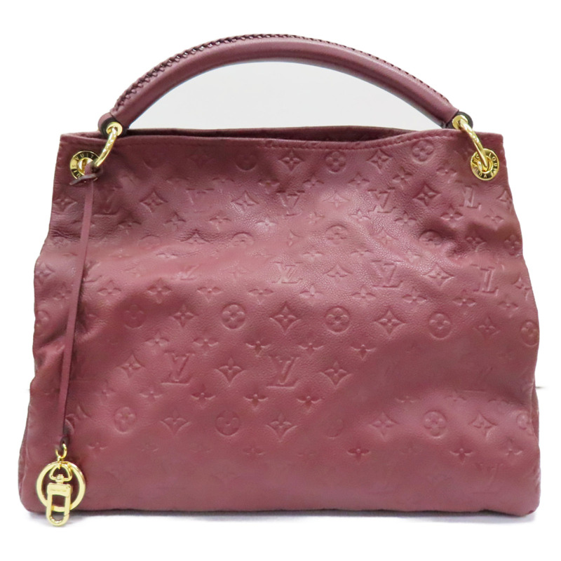 紅色 原花壓紋 Empreinte牛皮 Artsy MM 肩背包【LOUIS VUITTON LV 路易威登】 M94047-0