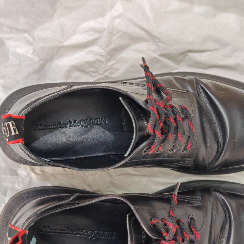 Alexander Mcqueen 黑色厚底休閑鞋 44碼-3