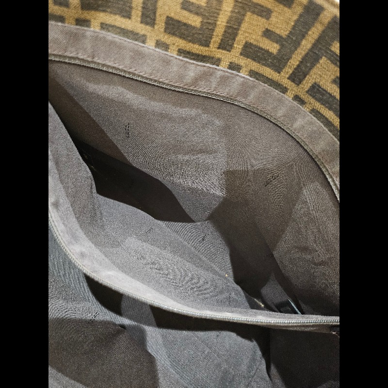 FENDI 咖啡色老花帆布托特包｜大容量｜肩背款 可放電腦-13