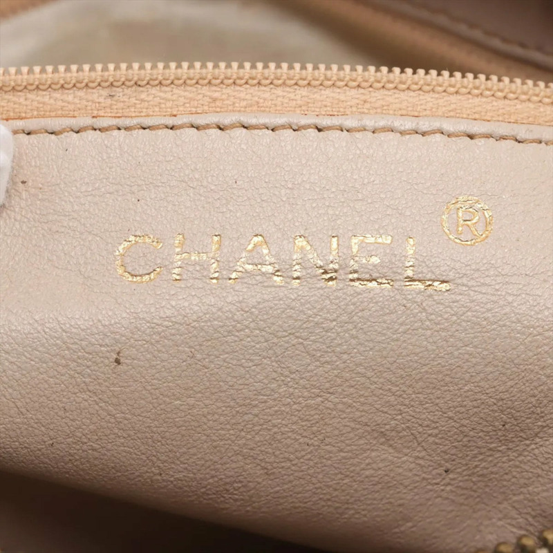 香奈兒女士人字紋羊皮鏈單肩包-9