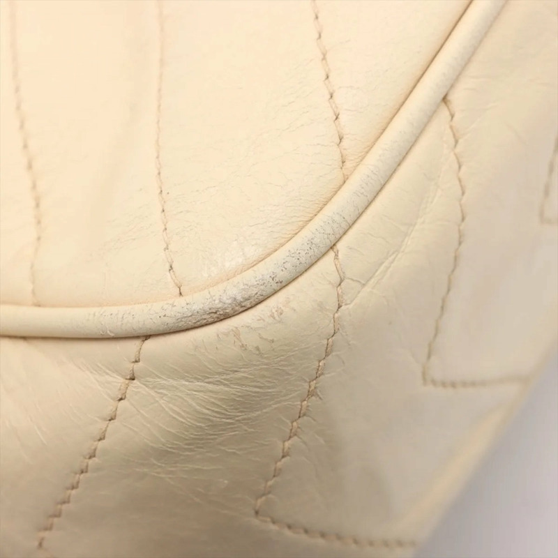 香奈兒女士人字紋羊皮鏈單肩包-13