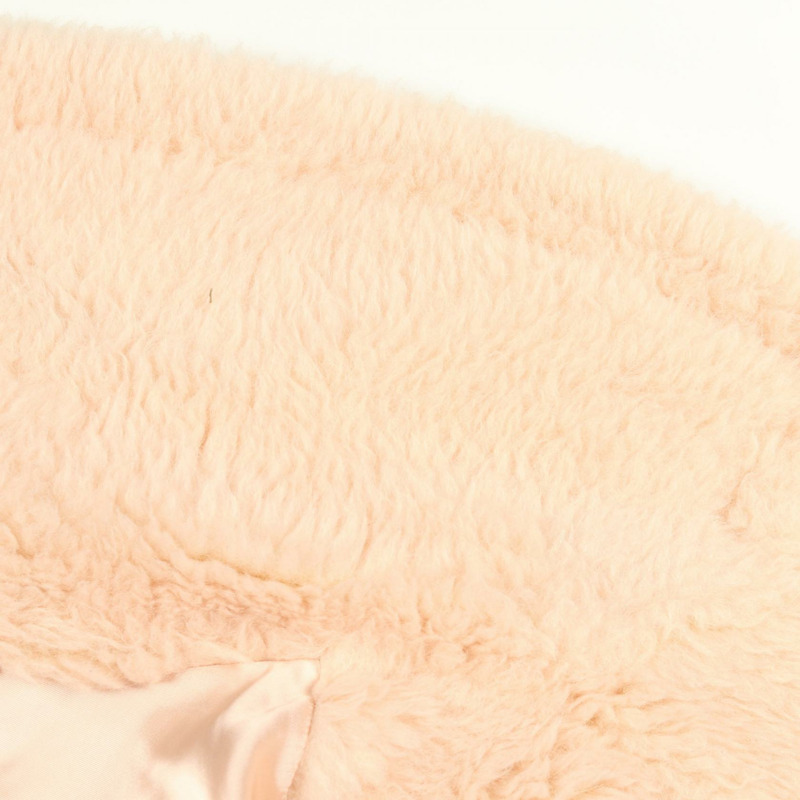 MAX MARA 泰迪熊女孩外套，羊毛絲綢羊駝毛混紡，粉紅色，二手女款-6