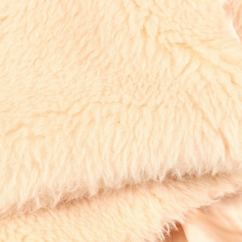 MAX MARA 泰迪熊女孩外套，羊毛絲綢羊駝毛混紡，粉紅色，二手女款-9