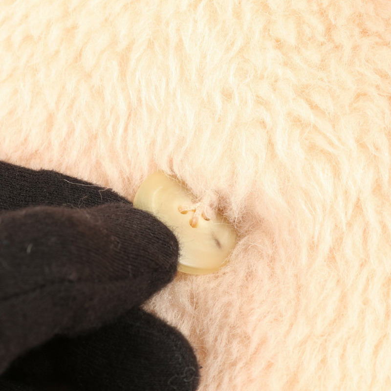 MAX MARA 泰迪熊女孩外套，羊毛絲綢羊駝毛混紡，粉紅色，二手女款-10