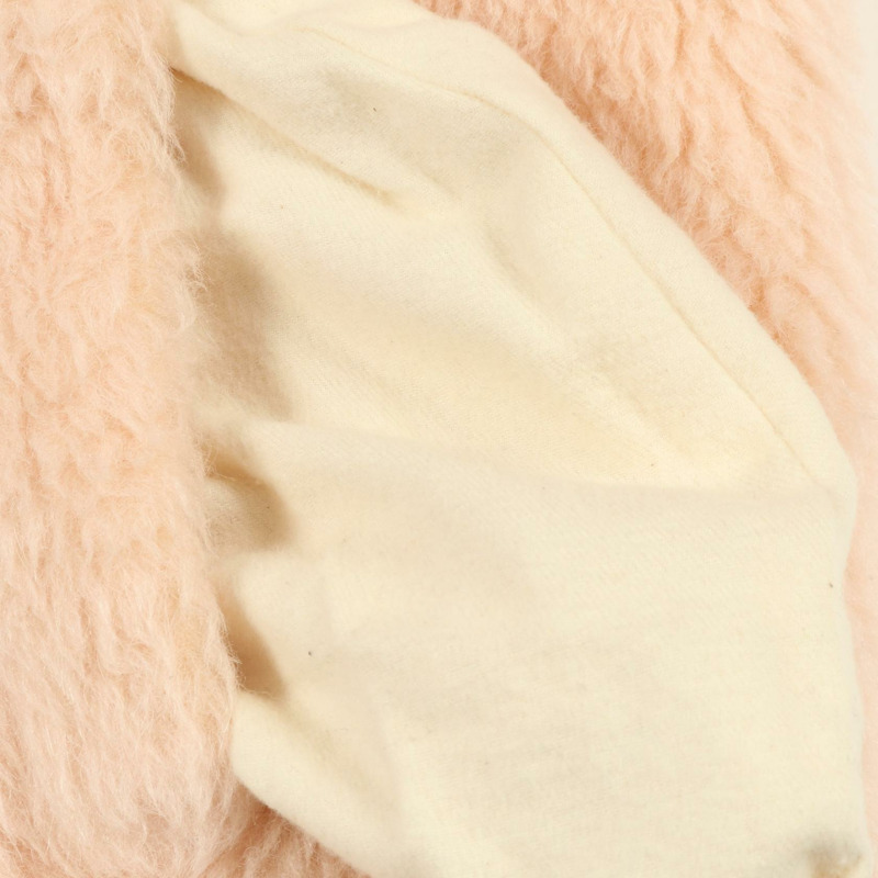 MAX MARA 泰迪熊女孩外套，羊毛絲綢羊駝毛混紡，粉紅色，二手女款-11