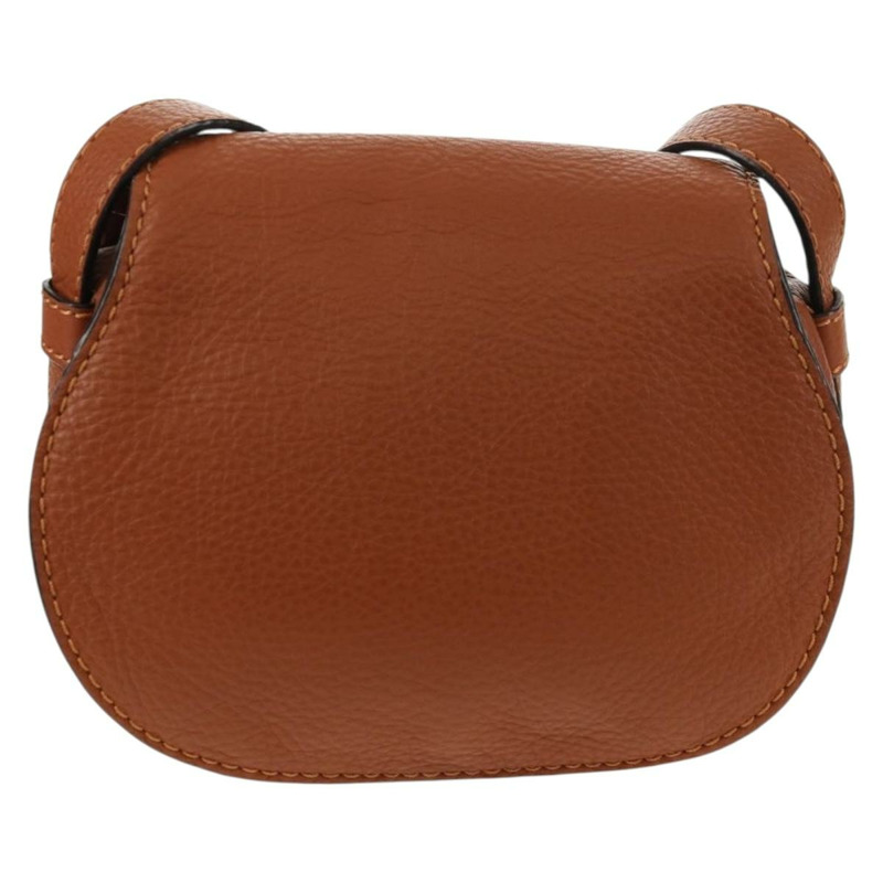 【日本直送】Chloe Marcie 小馬鞍包 皮革 棕色 金色 01-13-62-65 正品 am9934M-1