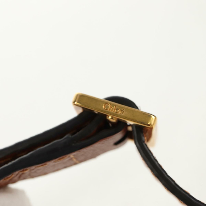 【日本直送】Chloe Marcie 小馬鞍包 皮革 棕色 金色 01-13-62-65 正品 am9934M-9