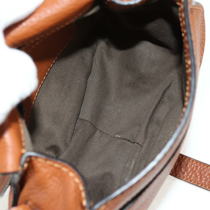 【日本直送】Chloe Marcie 小馬鞍包 皮革 棕色 金色 01-13-62-65 正品 am9934M-10