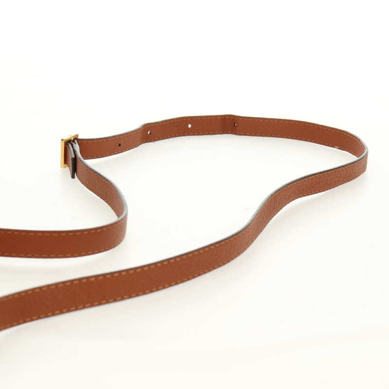 【日本直送】Chloe Marcie 小馬鞍包 皮革 棕色 金色 01-13-62-65 正品 am9934M-13