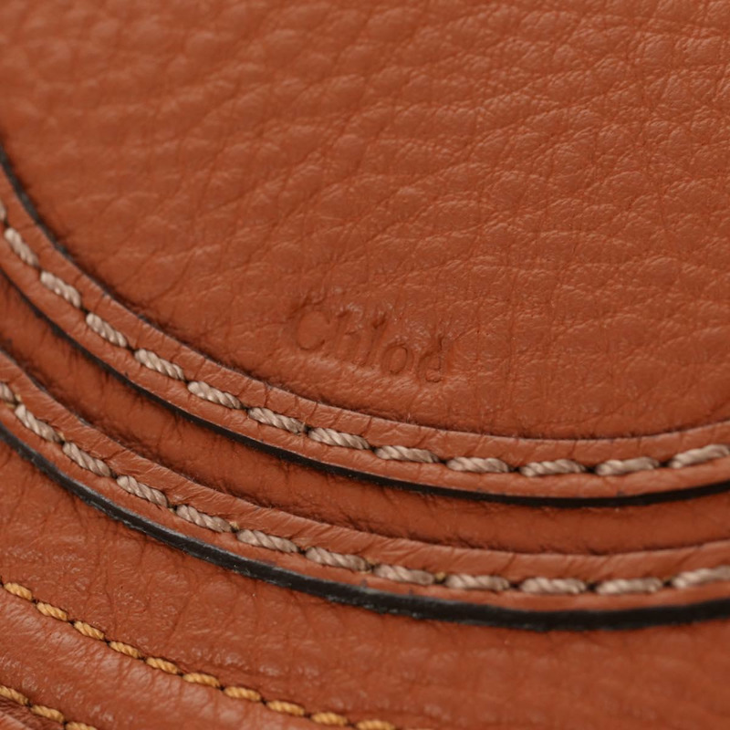 【日本直送】Chloe Marcie 小馬鞍包 皮革 棕色 金色 01-13-62-65 正品 am9934M-18