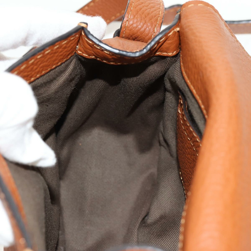 【日本直送】Chloe Marcie 小馬鞍包 皮革 棕色 金色 01-13-62-65 正品 am9934M-24