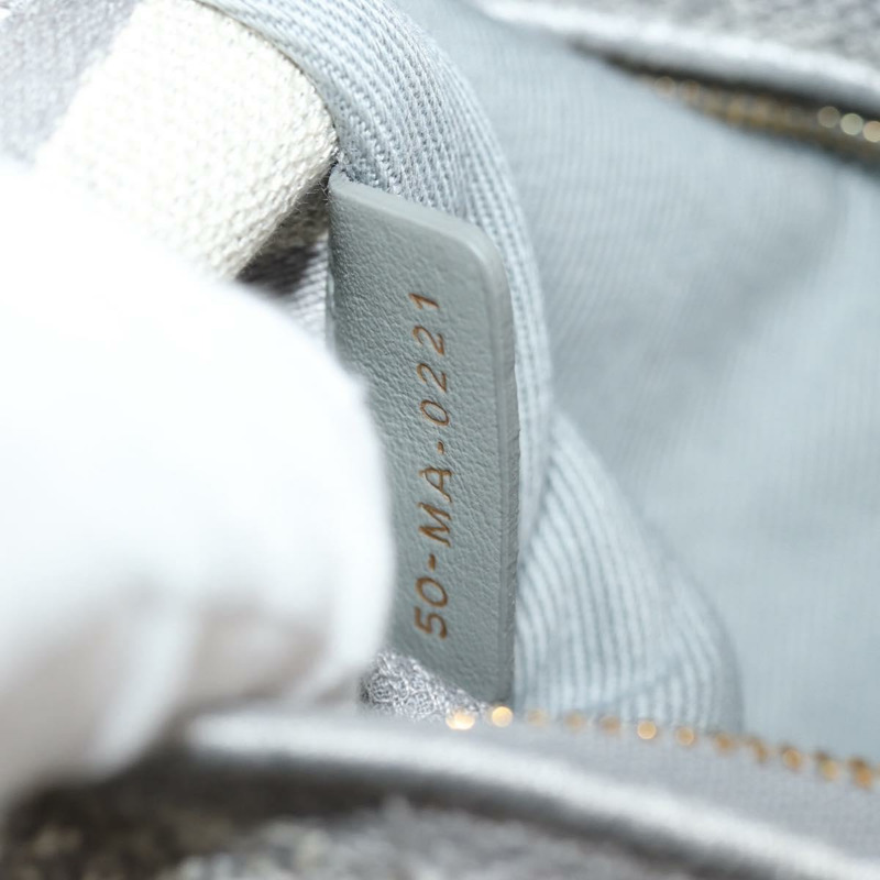 【日本直送】Christian Dior Trotter帆布手提包 PVC灰色金色正品 mr1671M-10