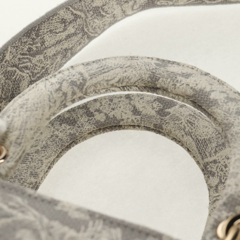 【日本直送】Christian Dior Trotter帆布手提包 PVC灰色金色正品 mr1671M-13