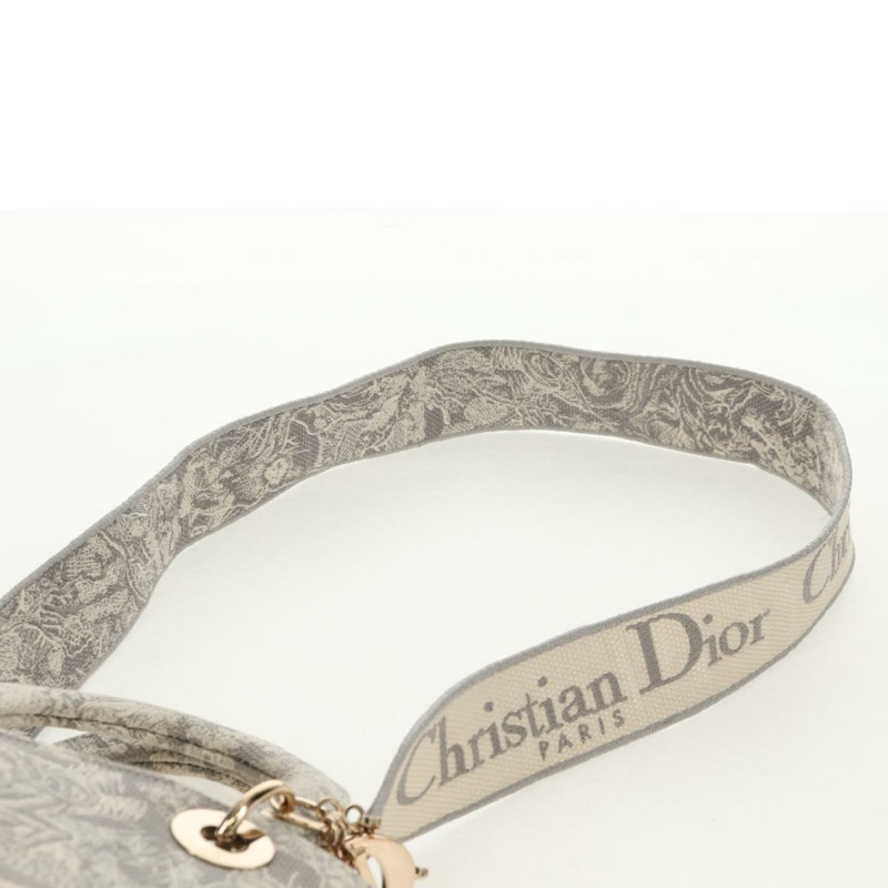 【日本直送】Christian Dior Trotter帆布手提包 PVC灰色金色正品 mr1671M-14