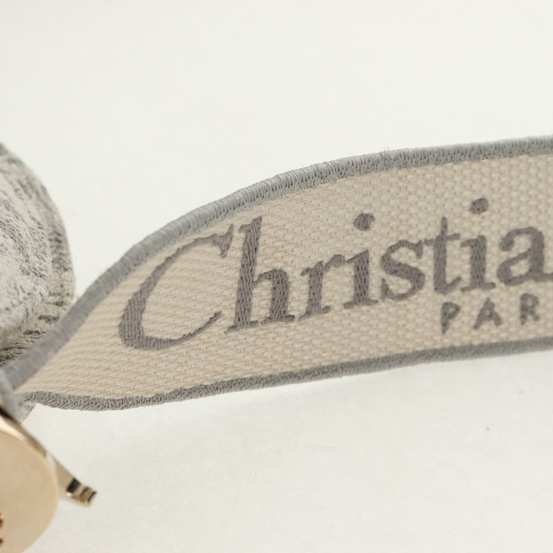 【日本直送】Christian Dior Trotter帆布手提包 PVC灰色金色正品 mr1671M-15