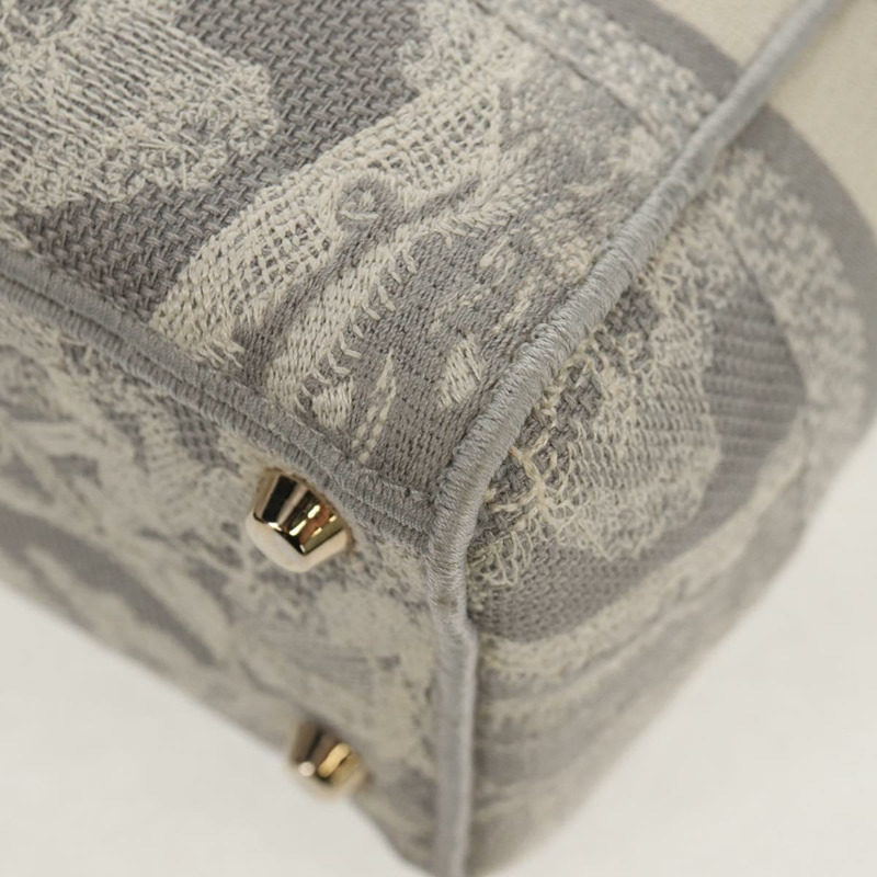 【日本直送】Christian Dior Trotter帆布手提包 PVC灰色金色正品 mr1671M-17