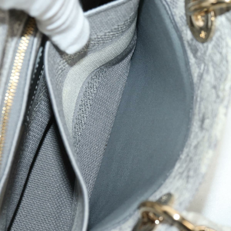 【日本直送】Christian Dior Trotter帆布手提包 PVC灰色金色正品 mr1671M-27