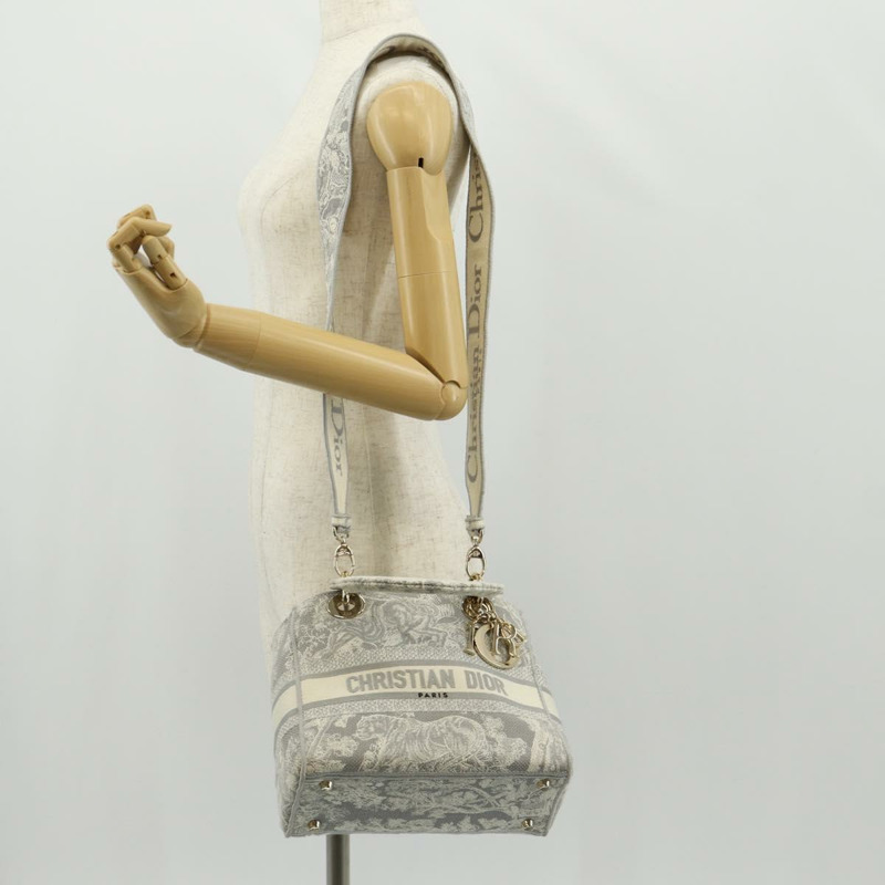【日本直送】Christian Dior Trotter帆布手提包 PVC灰色金色正品 mr1671M-30