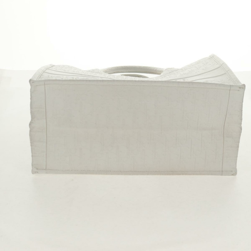 【日本直送】Christian Dior Trotter帆布書本手提包 白色真皮款 正品 mr1670M-4