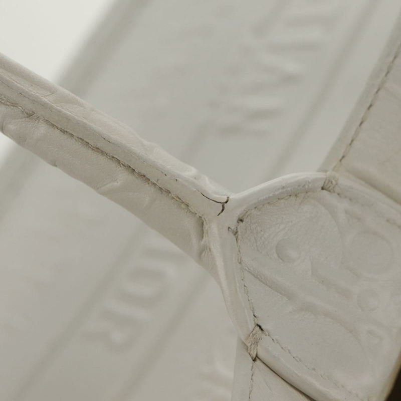 【日本直送】Christian Dior Trotter帆布書本手提包 白色真皮款 正品 mr1670M-8