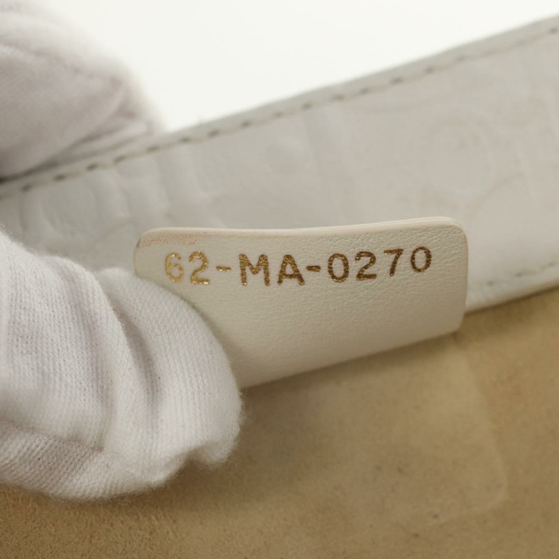 【日本直送】Christian Dior Trotter帆布書本手提包 白色真皮款 正品 mr1670M-10