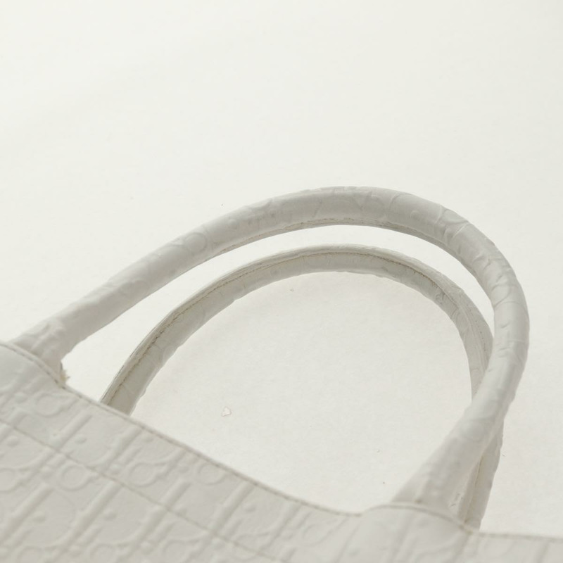 【日本直送】Christian Dior Trotter帆布書本手提包 白色真皮款 正品 mr1670M-13