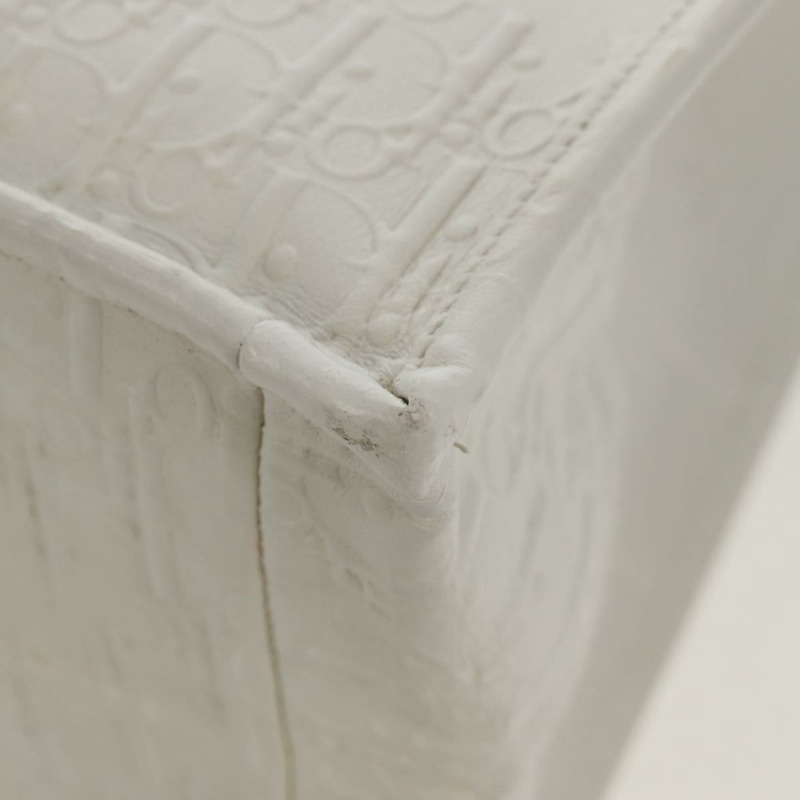 【日本直送】Christian Dior Trotter帆布書本手提包 白色真皮款 正品 mr1670M-17