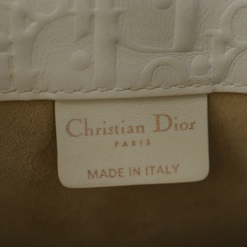 【日本直送】Christian Dior Trotter帆布書本手提包 白色真皮款 正品 mr1670M-21