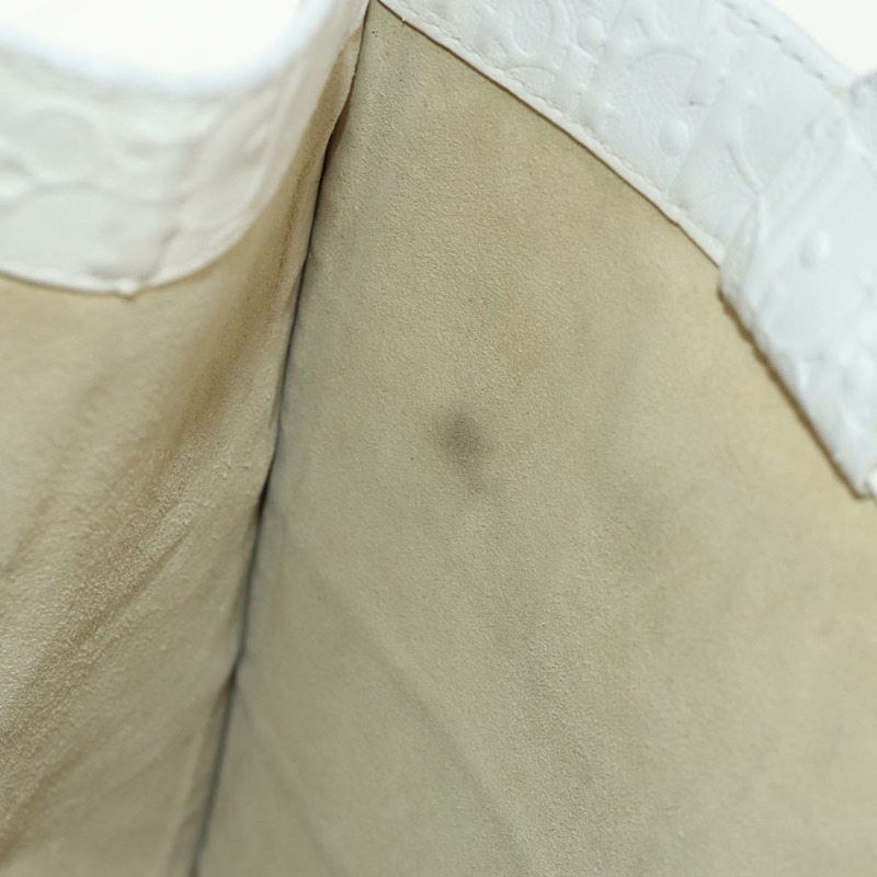 【日本直送】Christian Dior Trotter帆布書本手提包 白色真皮款 正品 mr1670M-24