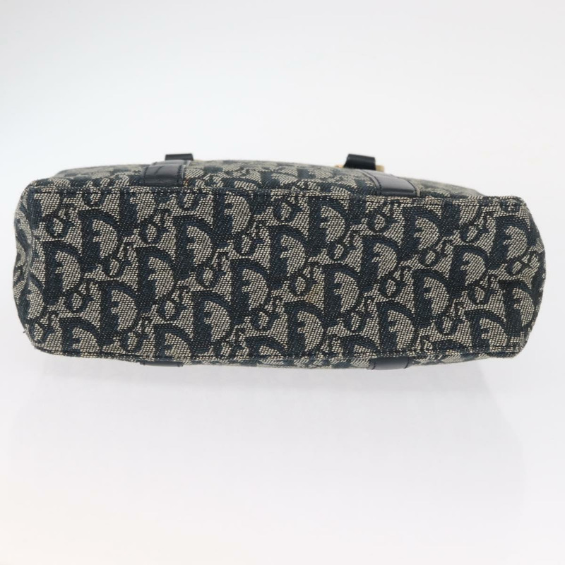 【日本直送】Christian Dior Trotter帆布手提包 海軍藍 金色 正品 ep12230-4