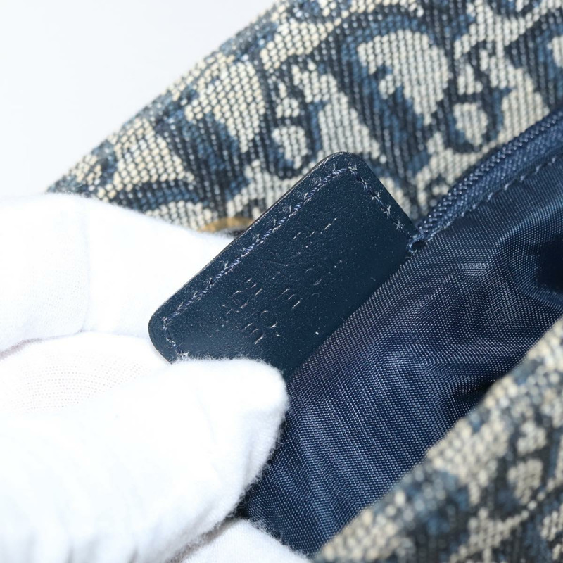 【日本直送】Christian Dior Trotter帆布手提包 海軍藍 金色 正品 ep12230-11