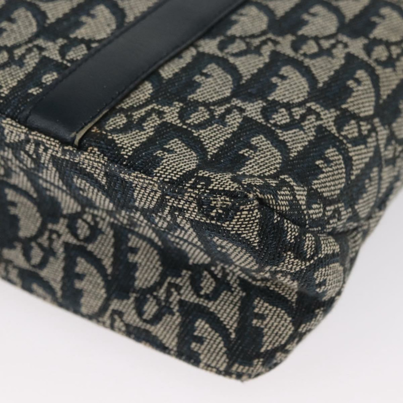 【日本直送】Christian Dior Trotter帆布手提包 海軍藍 金色 正品 ep12230-13