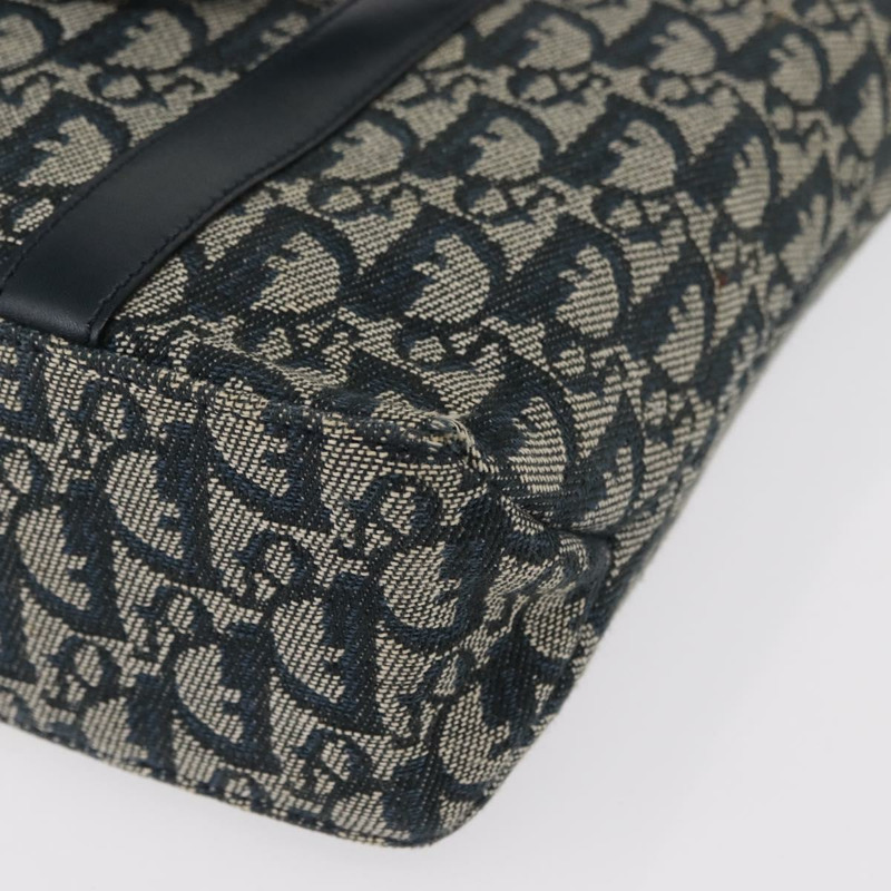 【日本直送】Christian Dior Trotter帆布手提包 海軍藍 金色 正品 ep12230-15