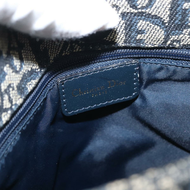 【日本直送】Christian Dior Trotter帆布手提包 海軍藍 金色 正品 ep12230-16
