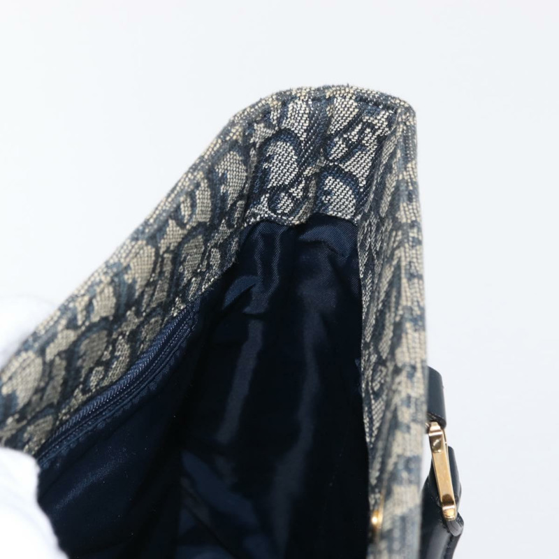 【日本直送】Christian Dior Trotter帆布手提包 海軍藍 金色 正品 ep12230-17