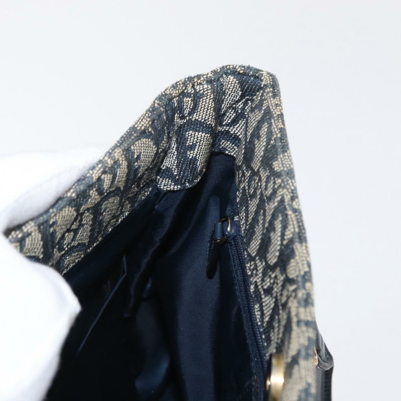 【日本直送】Christian Dior Trotter帆布手提包 海軍藍 金色 正品 ep12230-18
