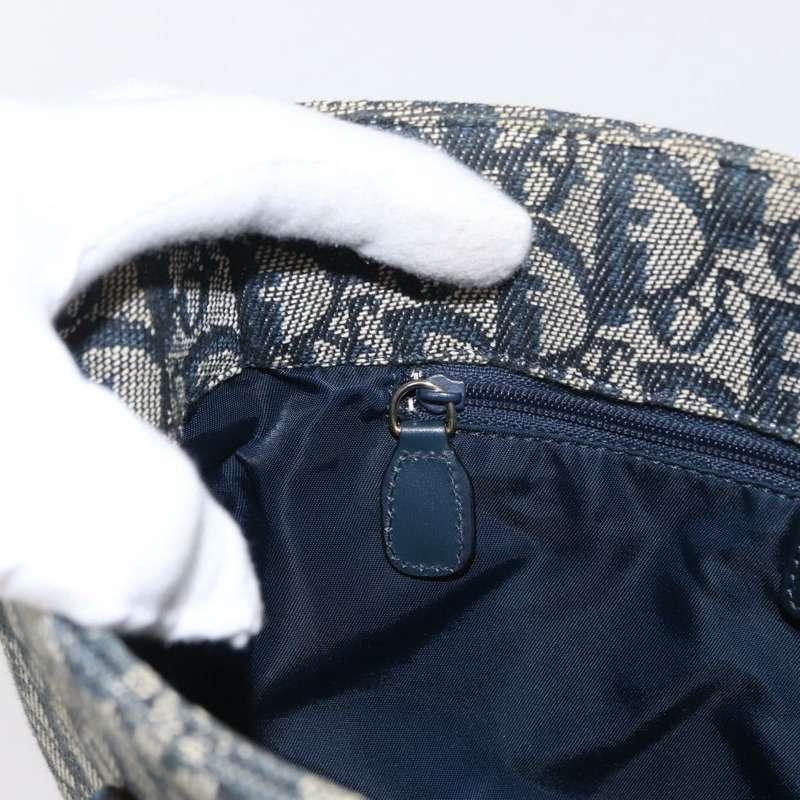 【日本直送】Christian Dior Trotter帆布手提包 海軍藍 金色 正品 ep12230-19