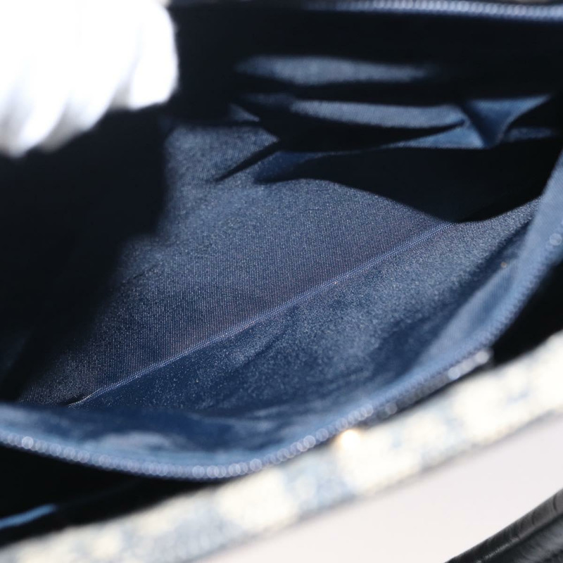 【日本直送】Christian Dior Trotter帆布手提包 海軍藍 金色 正品 ep12230-20