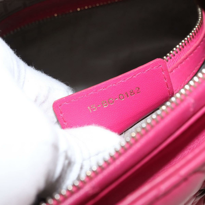 【日本直送】Christian Dior Lady Dior Canage 手提包 真皮 2way 粉金配色 正品 157410V-10