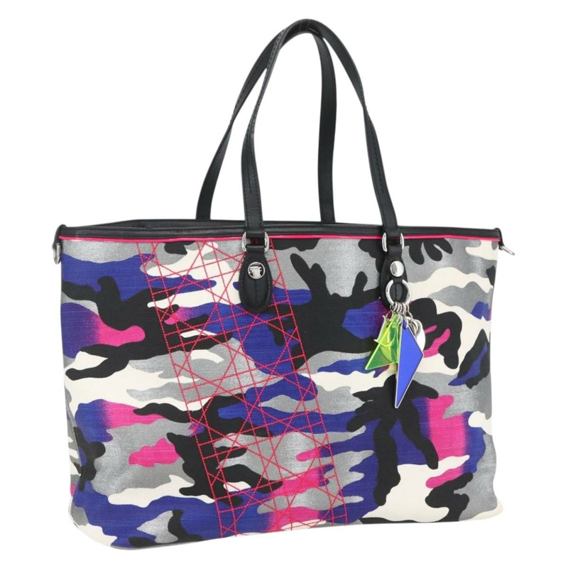 【日本直送】Christian Dior Trotter 帆布 Anselmurail 手袋，多色帆布，正品，貨號 157060SAM-0