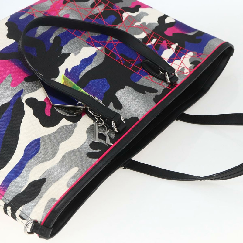 【日本直送】Christian Dior Trotter 帆布 Anselmurail 手袋，多色帆布，正品，貨號 157060SAM-5