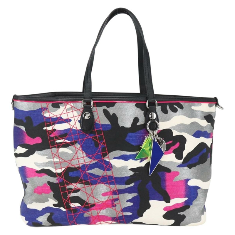 【日本直送】Christian Dior Trotter 帆布 Anselmurail 手袋，多色帆布，正品，貨號 157060SAM-12