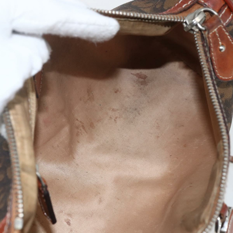 【日本直送】Christian Dior Trotter Romantic 肩背包 PVC 棕色銀色 正品 157408V-8