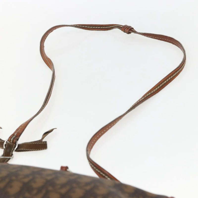 【日本直送】Christian Dior Trotter Romantic 肩背包 PVC 棕色銀色 正品 157408V-13