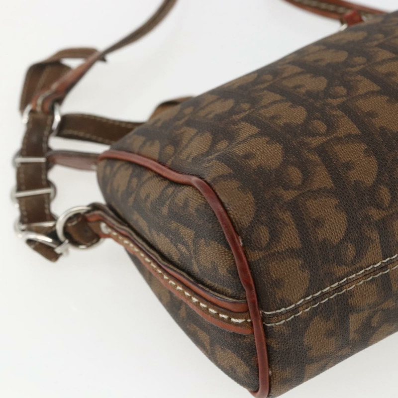 【日本直送】Christian Dior Trotter Romantic 肩背包 PVC 棕色銀色 正品 157408V-14