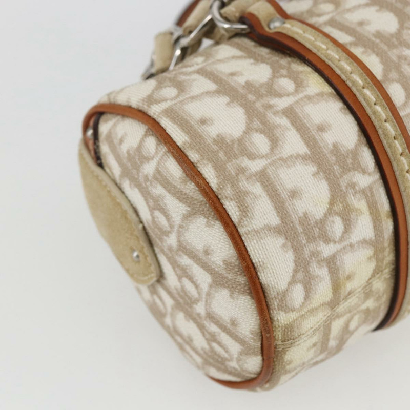 【日本直送】Christian Dior Trotter帆布浪漫手提包 PVC 米色銀色 正品 158880V-16