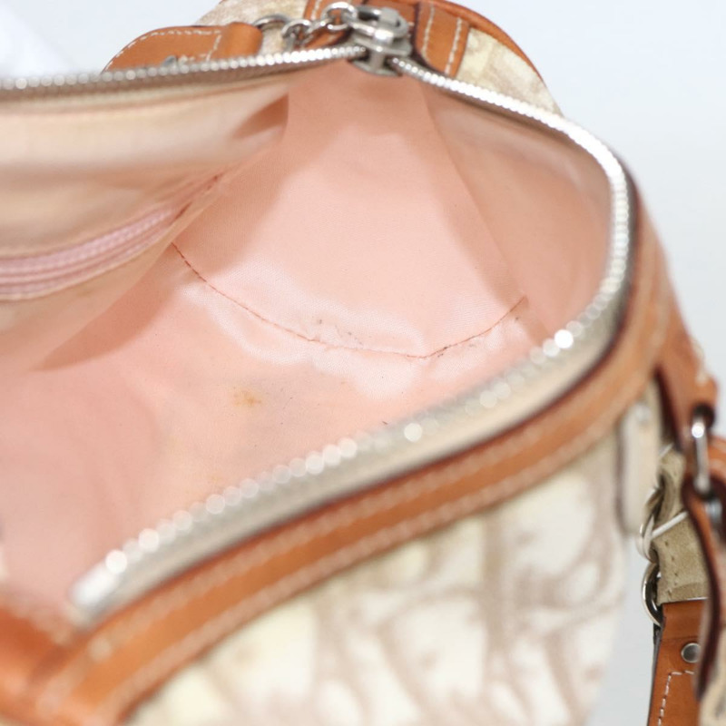 【日本直送】Christian Dior Trotter帆布浪漫手提包 PVC 米色銀色 正品 158880V-21