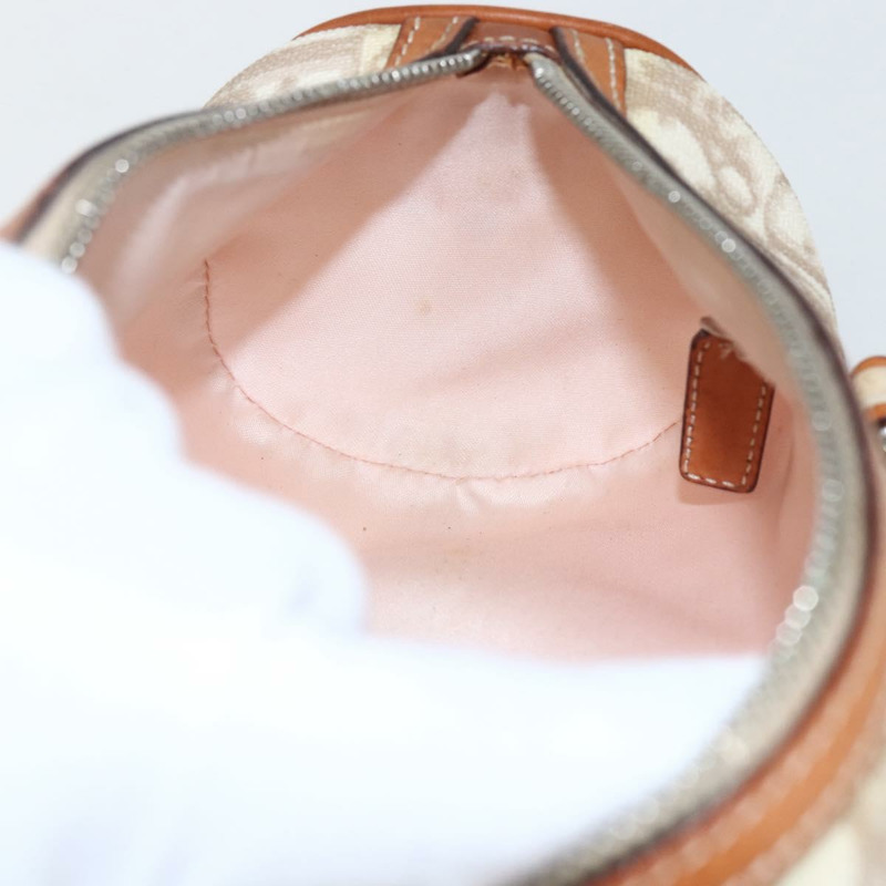 【日本直送】Christian Dior Trotter帆布浪漫手提包 PVC 米色銀色 正品 158880V-22