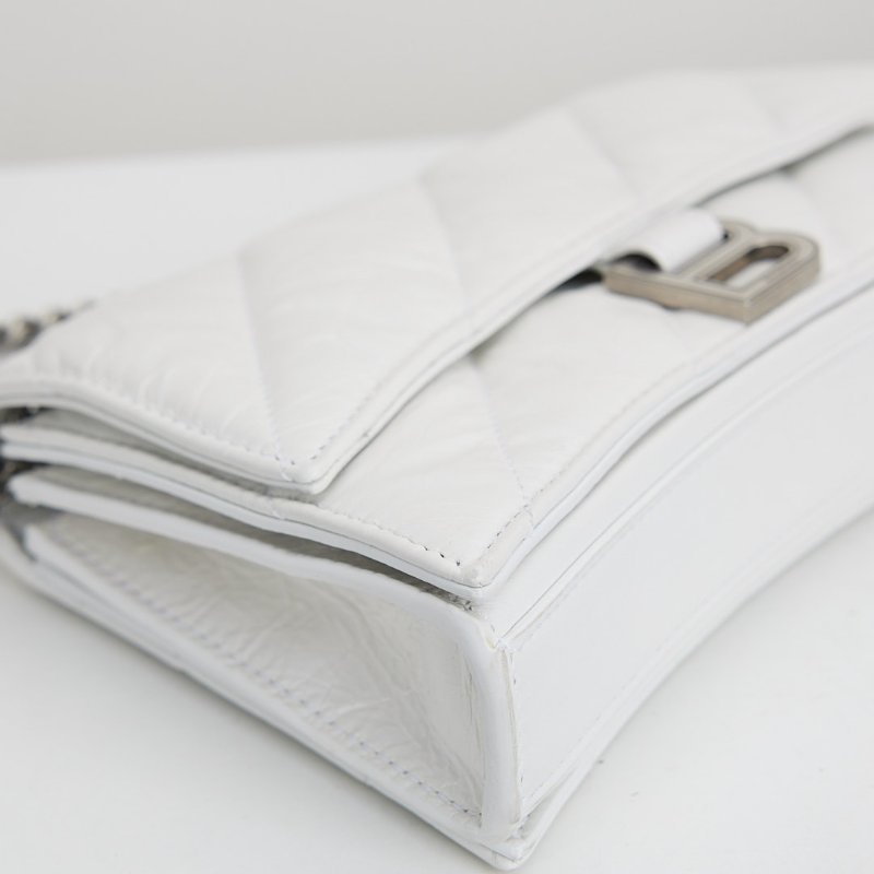 二手Balenciaga crush xs 沙漏包/白-3