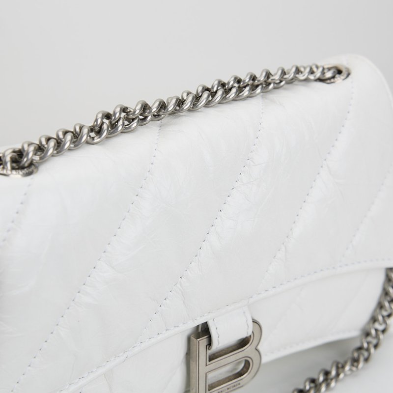 二手Balenciaga crush xs 沙漏包/白-7